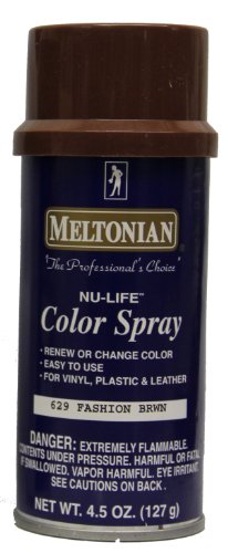 Meltonian Nu-Life Color Spray For Leather Plastic Vinyl Paint Dye, 12 oz,  Color Black #2