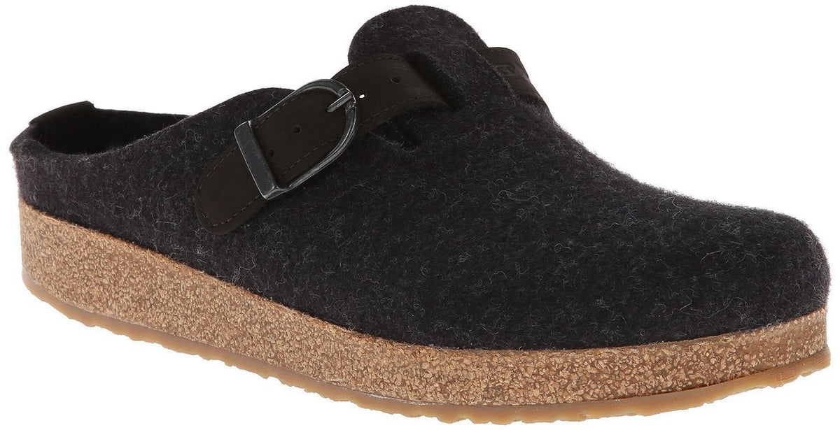 Haflinger Black Wool Oxfords haflinger-slippers-unisex-  main image 2