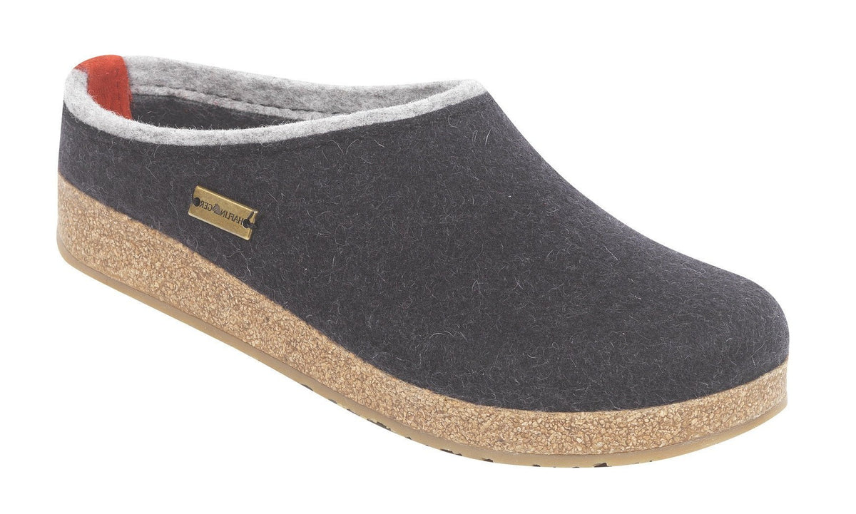 Haflinger Unisex Grizzly Kris Boiled Wool Clog – Model Shoe 