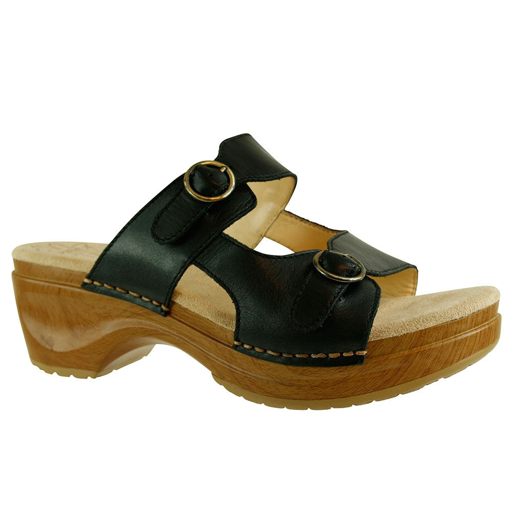 Sanita Deanna Leather Sandal Black Model Shoes Berkeley