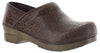 Sanita Women's Signature Prof. Sonny Printed Leather Tan Clog - Size 40