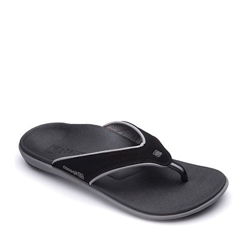 Spenco Yumi Men's Canvas Thong Flip Flop – Straw/Java/Cork – Medium – Brown Synthetic Upper