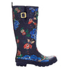 Joules Women's Rain Boot Welly Print Navy Flower