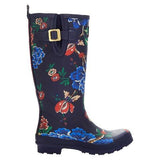 Joules Women's Rain Boot Welly Print Navy Flower