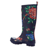 Joules Women's Rain Boot Welly Print Navy Flower