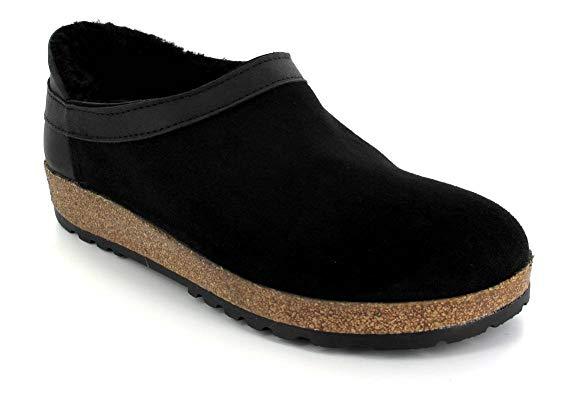 Haflinger shearling hot sale clogs