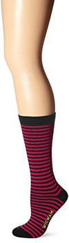 Wigwam Women's Midtown Wool-Free Lightweight Stripe Pattern Casual Sock