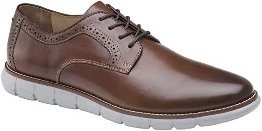 Johnston & Murphy Holden Plain Toe Mens 9.5M Brown Leather Oxford Shoes Johnston & Murphy Men main image 2