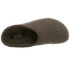 Haflinger Unisex.Grizzly With Leather Slippers Smokey Brown