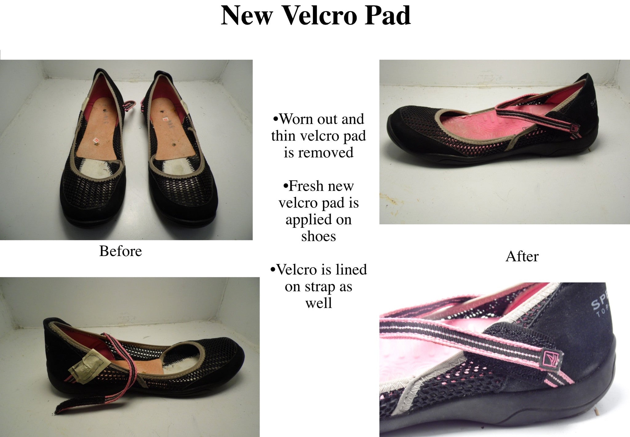 Velcro Replacement – Model Shoe Renew