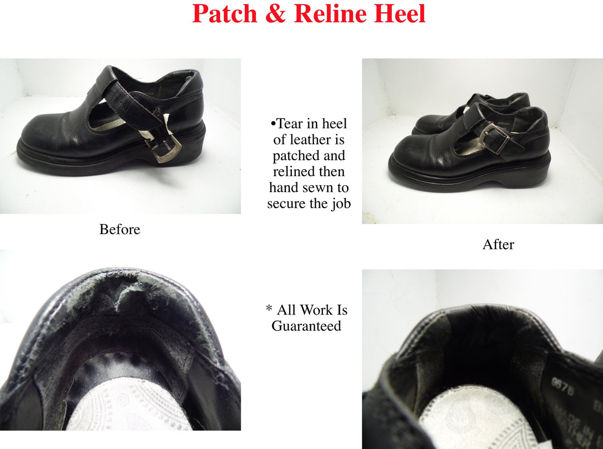Women's Patch and Reline Heel – Model Shoe Renew