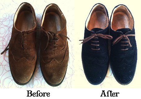Leather shoe dyeing service discount